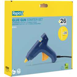 Rapid® EG111 Heißklebepistole inkl. 26 lange 12 mm Heißklebepatronen