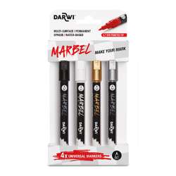 DARWI® MARBEL Universalmarker, 4er Set, 0,7 mm Spitze