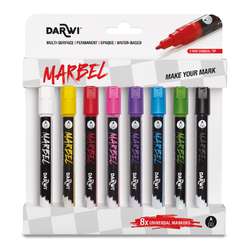 DARWI® MARBEL Universalmarker, 8er-Sets, 2 mm Spitze