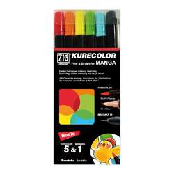 Kuretake ZIG® Cartoonist™ KURECOLOR Fine & Brush for MANGA Sets