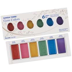 Kuretake Gansai Tambi™ Gem Colors Aquarellfarben Set mit 6 Edelsteinfarben
