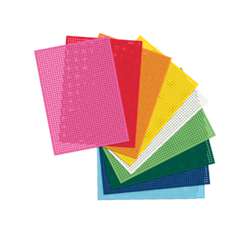 folia® Stickkarton, bunter Mix , 40 Blatt, 17,5 cm x 24,5 cm, 300 g/qm