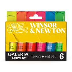 WINSOR & NEWTON™ GALERIA ACRYLIC Fluorescent Set, 6 × 20 ml