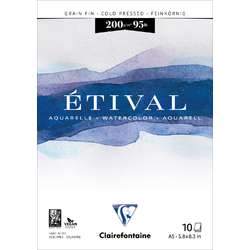 Clairefontaine ETIVAL Aquarellblock 200 g, feinkörnig