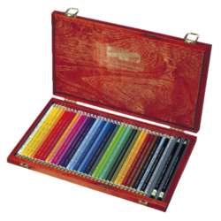 KOH-I-NOOR POLYCOLOR Künstlerfarbstifte im Holzkoffer, 36-teilig