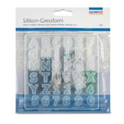 Moule en silicone alphabet Glorex