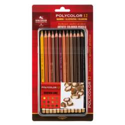 Coffrets en métal de crayons de couleurs Polycolor Koh-I-Noor