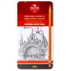 Set graphite KOH-I-NOOR 1502/II - 12 crayons graphite