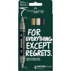FABER-CASTELL Multimark Acrylic Classic-Colours 4er-Set