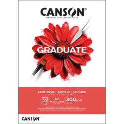 CANSON® Graduate Acrylmalblock, 300 g/qm, 20 Blatt