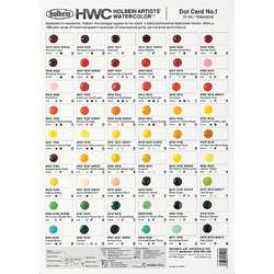 Aquarelles extra fines pour artistes HWC Dot Card Holbein