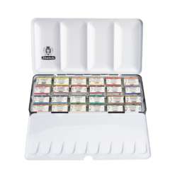 SCHMINCKE HORADAM® Aquarellkasten, 24 ganze Näpfe