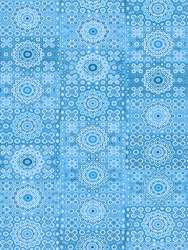 Papier DÉCOPATCH®, 30 x 40 cm, paquet de 3 feuilles, Motif cercle bleu