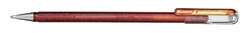 Pentel® Hybrid K 110 Dual Metallic Gel-Tintenroller, Dual Metallic, Orange / Metallic-Gelb