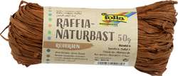 FOLIA Naturbast Raffia, 50 g, Braun