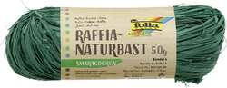 FOLIA Naturbast Raffia, 50 g, Smaragdgrün