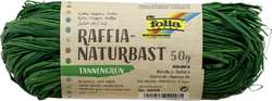 FOLIA Naturbast Raffia, 50 g, Tannengrün