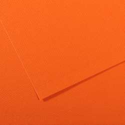 Papier CANSON® Mi-Teintes® Papier d´artistes de couleurs, 50 cm x 65 cm, Orange
