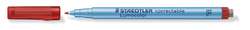 STAEDTLER® Lumocolor correctable 305 Folienstift, einzeln, Feine Spitze 0,6 mm, Rot