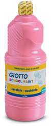 GIOTTO School Paint Temperafarbe, 1 Liter, Rosa
