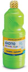 GIOTTO School Paint Temperafarbe, 1 Liter, Zinnobergrün