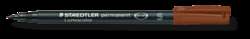 Feutre fin permanent Lumocolor® STAEDTLER®, pen 313, fin, 0,6 mm, brun