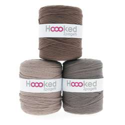 Fil-textile Hoooked Zpagetti, nuance de couleur taupe (1 pelote)