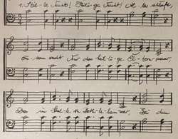 Papier décoration  Himalaya „Windhorse“, 50 cm x 70 cm, 50 cm x 70 cm, Stille Nacht une fois