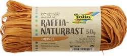 FOLIA Naturbast Raffia, 50 g, Orange