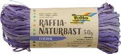 FOLIA Naturbast Raffia, 50 g, Flieder