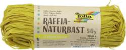 FOLIA Naturbast Raffia, 50 g, Zitronengelb