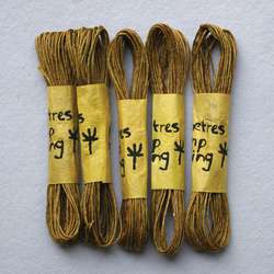 Khadi Hanfkordel, farbig, 5 Stück, Oliv