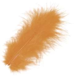 Plumes pour décorer, 15 pces, Orange