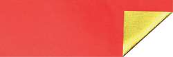 Papier aluminium brillant Ursus, Rouleau de 10 m, Rouge/Or