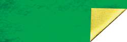 Papier aluminium brillant Ursus, Rouleau de 10 m, Vert/Or
