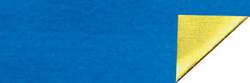 Papier aluminium brillant Ursus, Rouleau de 10 m, Bleu/Or