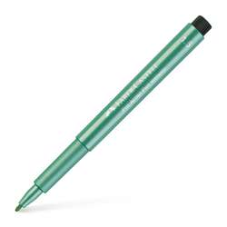Feutre PITT® artist pen FABER-CASTELL, 1,5 mm, à l´unité, vert métallique