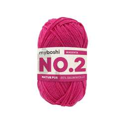 myboshi NO.2 Wolle, 50 g, 100 m, Magenta