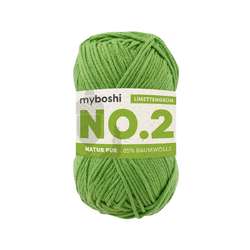 myboshi NO.2 Wolle, 50 g, 100 m, Limettengrün
