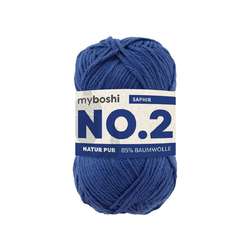 myboshi NO.2 Wolle, 50 g, 100 m, Saphir