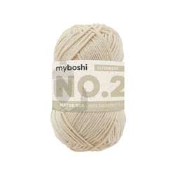 Laine myboshi N° 2, 50 g, 100 m, Ivoire