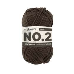 Laine myboshi N° 2, 50 g, 100 m, Cacao