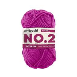 Laine myboshi N° 2, 50 g, 100 m, Fuschia