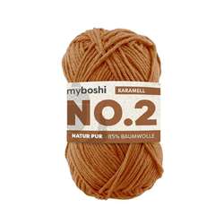 Laine myboshi N° 2, 50 g, 100 m, Caramel