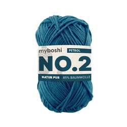 myboshi NO.2 Wolle, 50 g, 100 m, Petrol