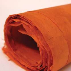 Papier cuve à la main pour artiste KHADI Lokta, 50 cm x 75 cm, Corail