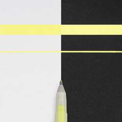Stylo gel Gelly Roll  Moonlight 10 SAKURA, Jaune fluo