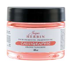 Encre calligraphie Jacques Herbin, 40 ml, Orange Tangerine