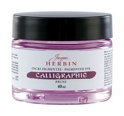 Encre calligraphie Jacques Herbin, 40 ml, Prune