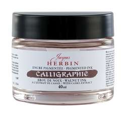HERBIN pigmentierte Kalligrafietinte, 40 ml, Walnussbraun